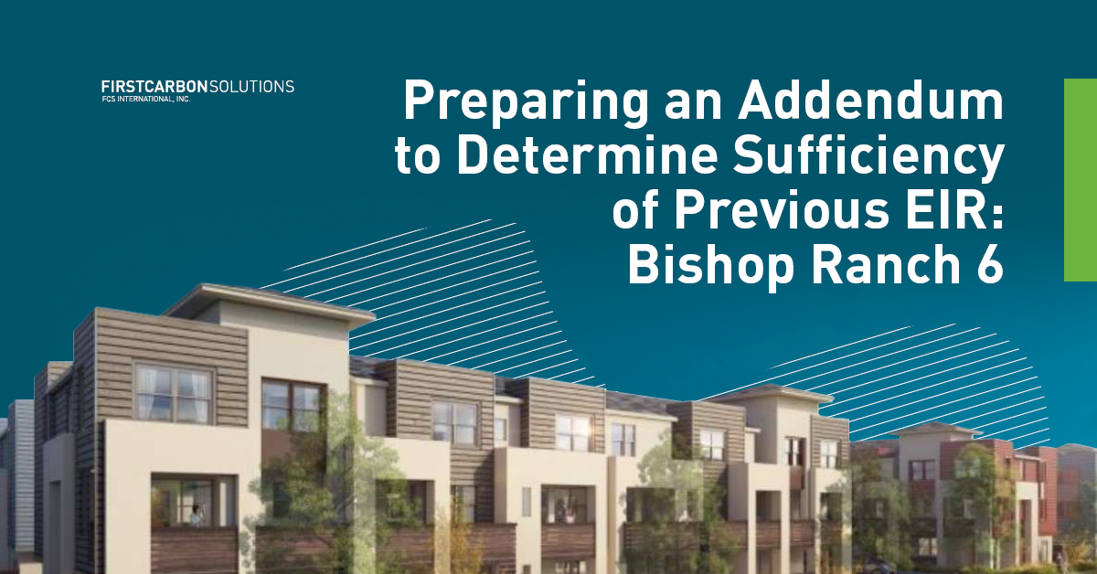 An Addendum to Determine Sufficiency of Previous EIR: Bishop 6 EIR Example image